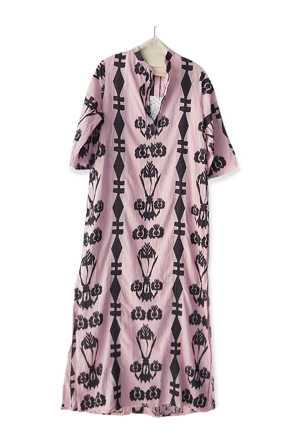 kaftan pink dress