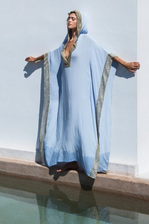 ciel hood kaftan dress