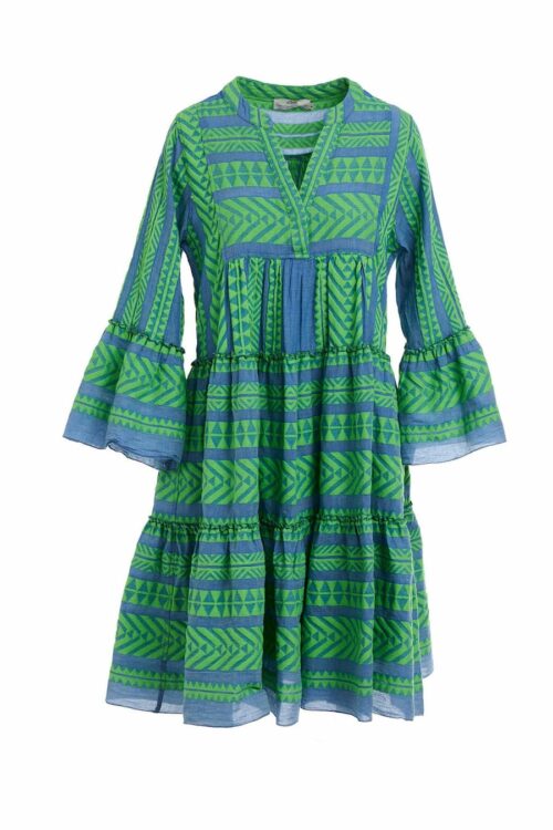 devotion twins ella midi green/blue