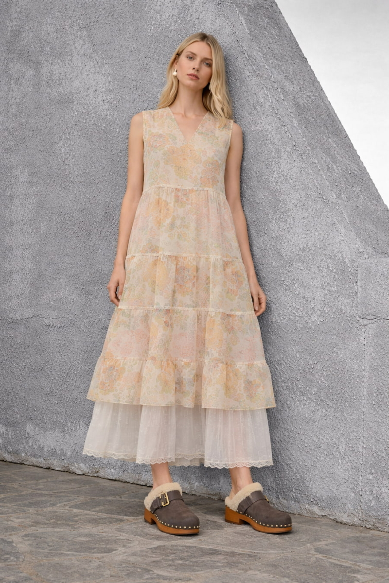 devotion twins dress floral dress garifalia