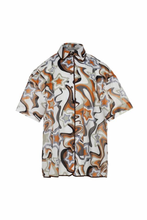 hara cotton print shirt by devotion twins