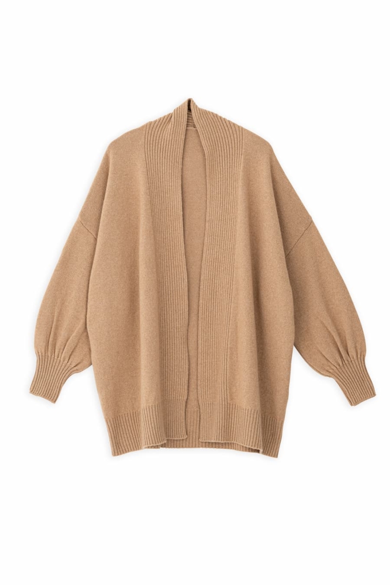 philosophy cardigan camel