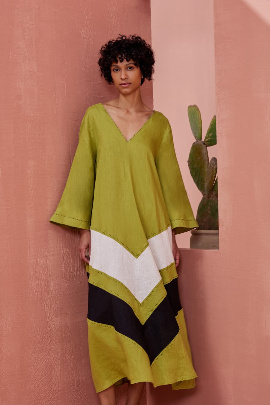 Devotion twins dress Linen Azucena - 2the Little Store