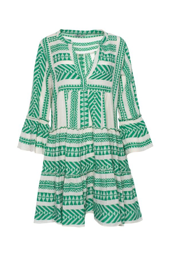 Devotion Twins Dress Boho Green Zakar Short