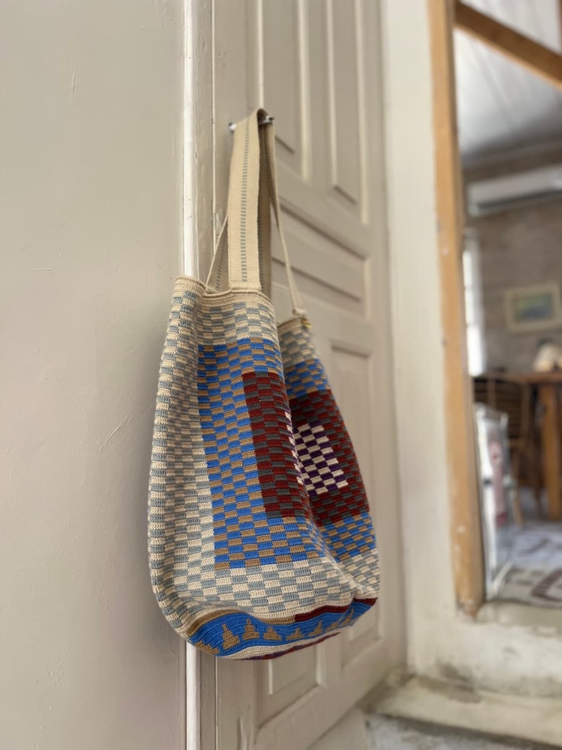 Tote Bag PELICAN - BLUE & GREY