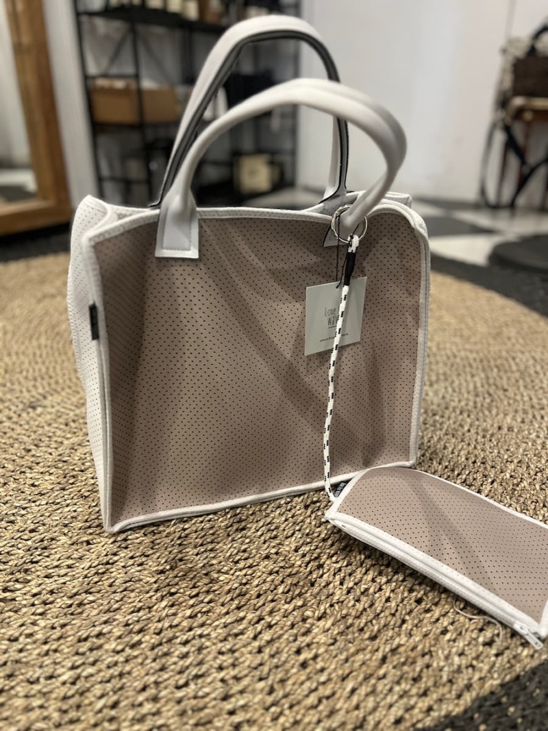 Love for Waves Riviera Tote Beige Off White