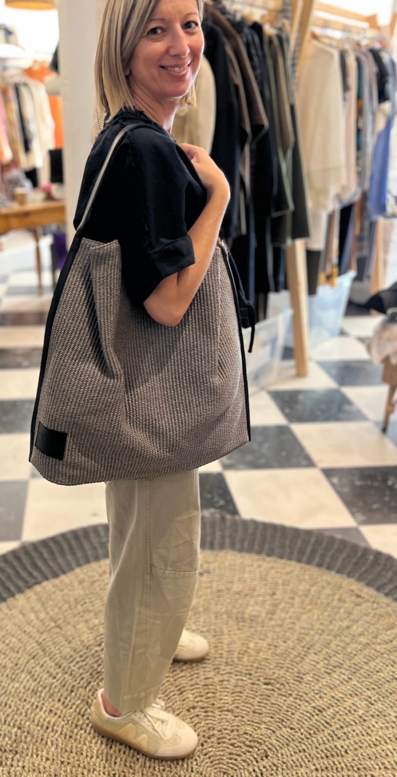 Orra Bag Anaplasis Raffia Grey