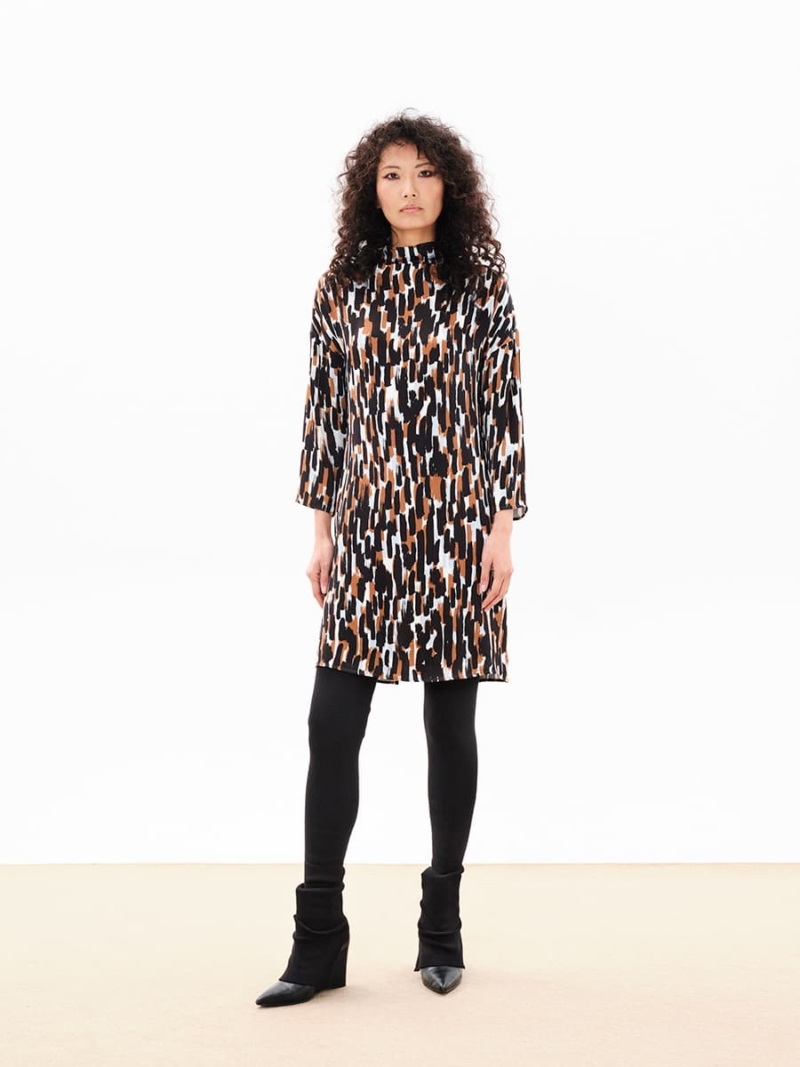 Kourbela Painted Illusions  Mini Dress