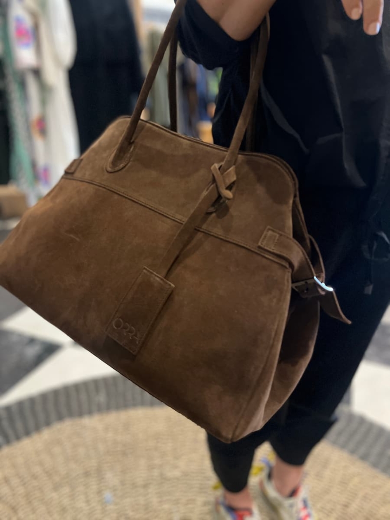 orra bag arabelle suede brown