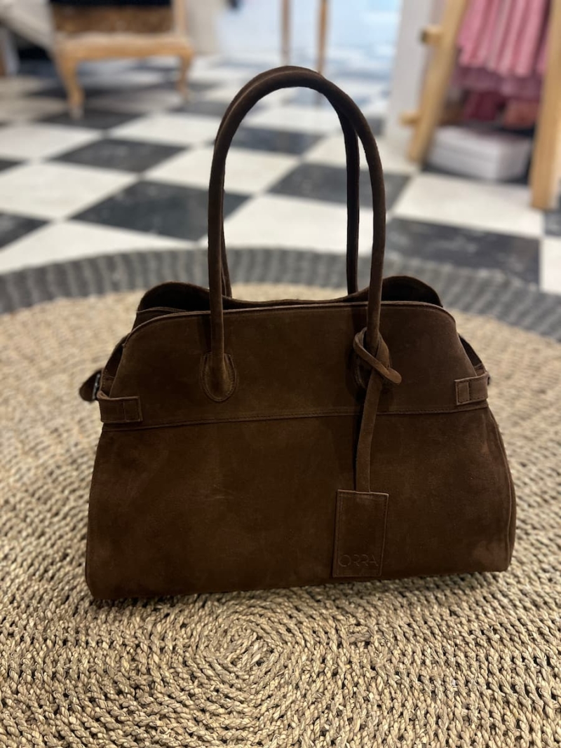 orra bag arabelle suede brown