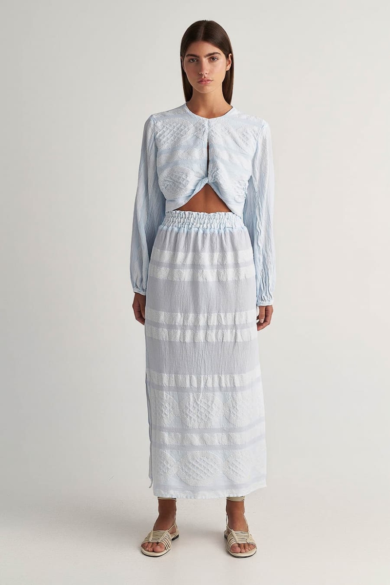 Pearl & Caviar skirt zakar ciel