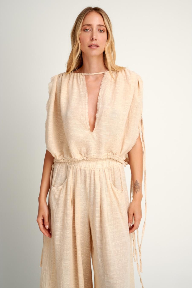 Pearl & Caviar Top gauze S25P1005