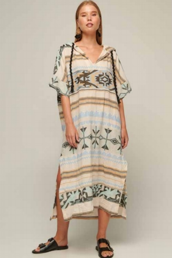 Pearl & caviar Hoodie zakar blue dress