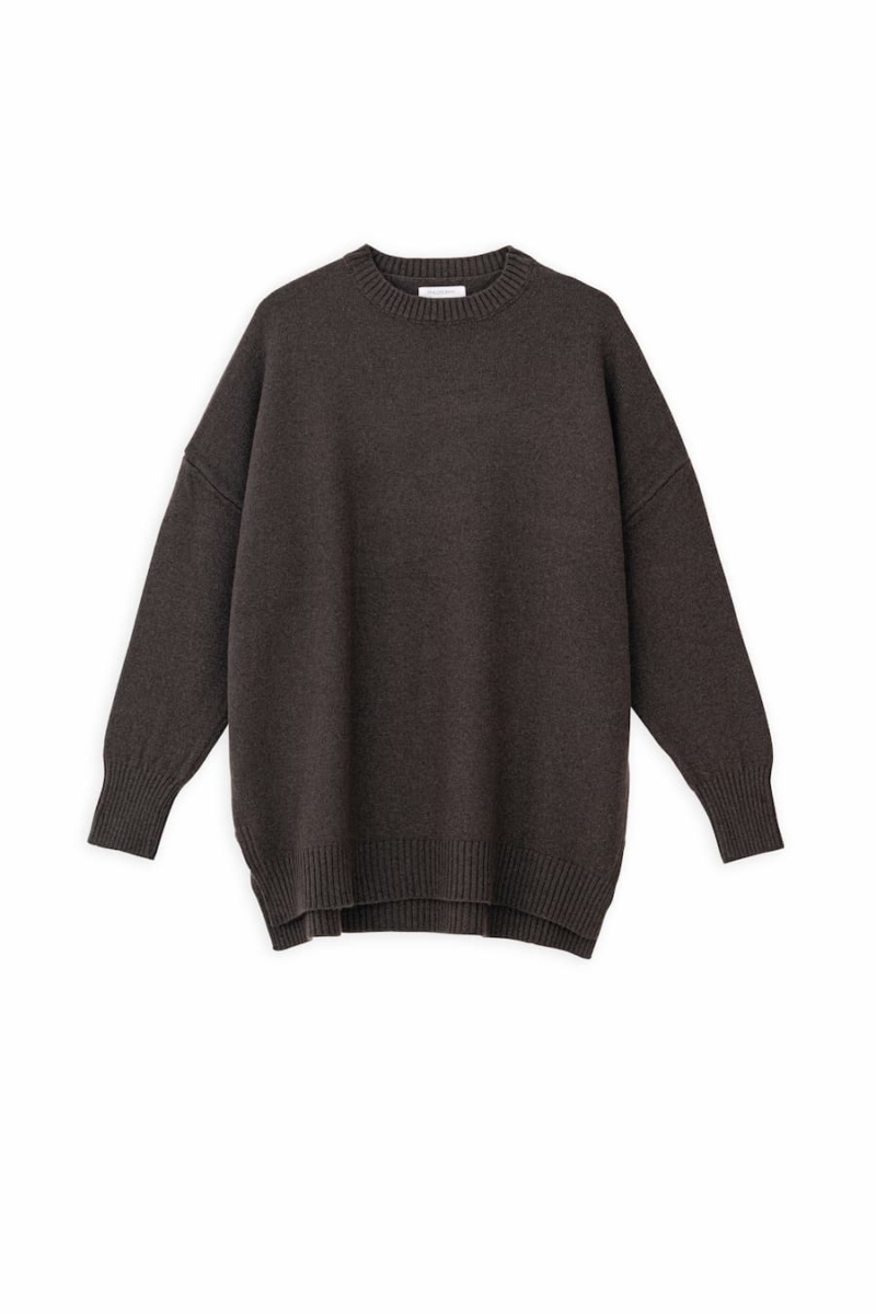 philosophy round neck long sweater