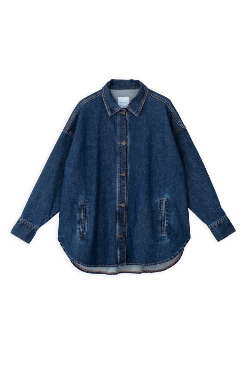 philosophy denim overshirt blue