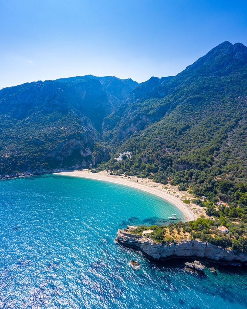 megalo seitani beach in samos