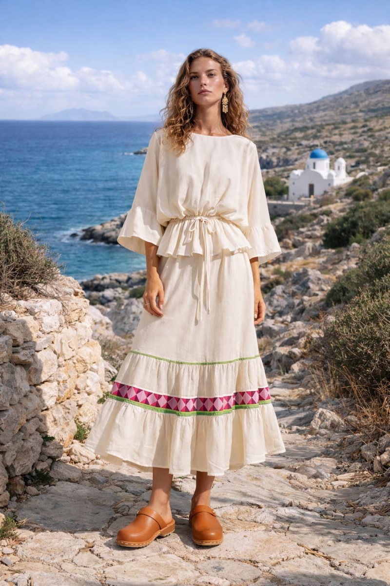 devotion twins blouse indigo