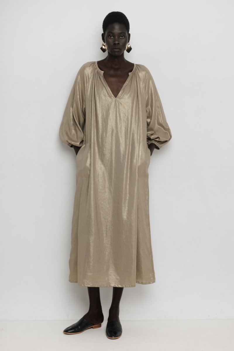 yiorgos koulasidis gold dress
