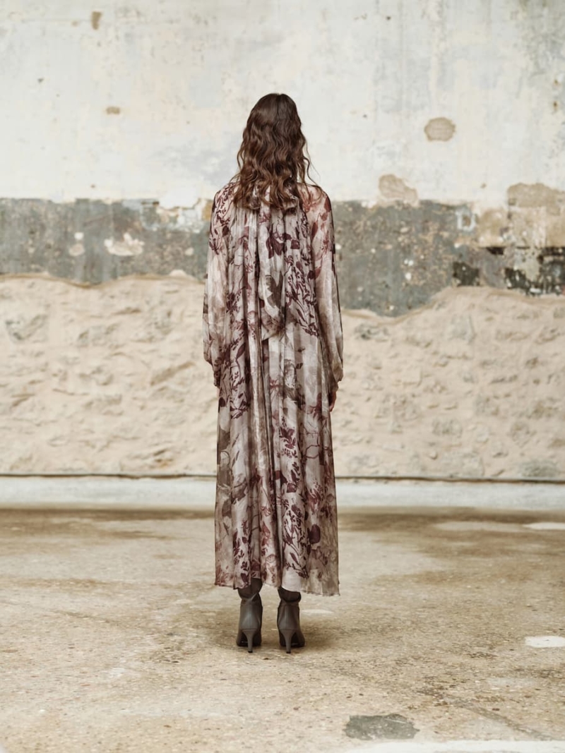 devotion twins – tissÉe printed dress