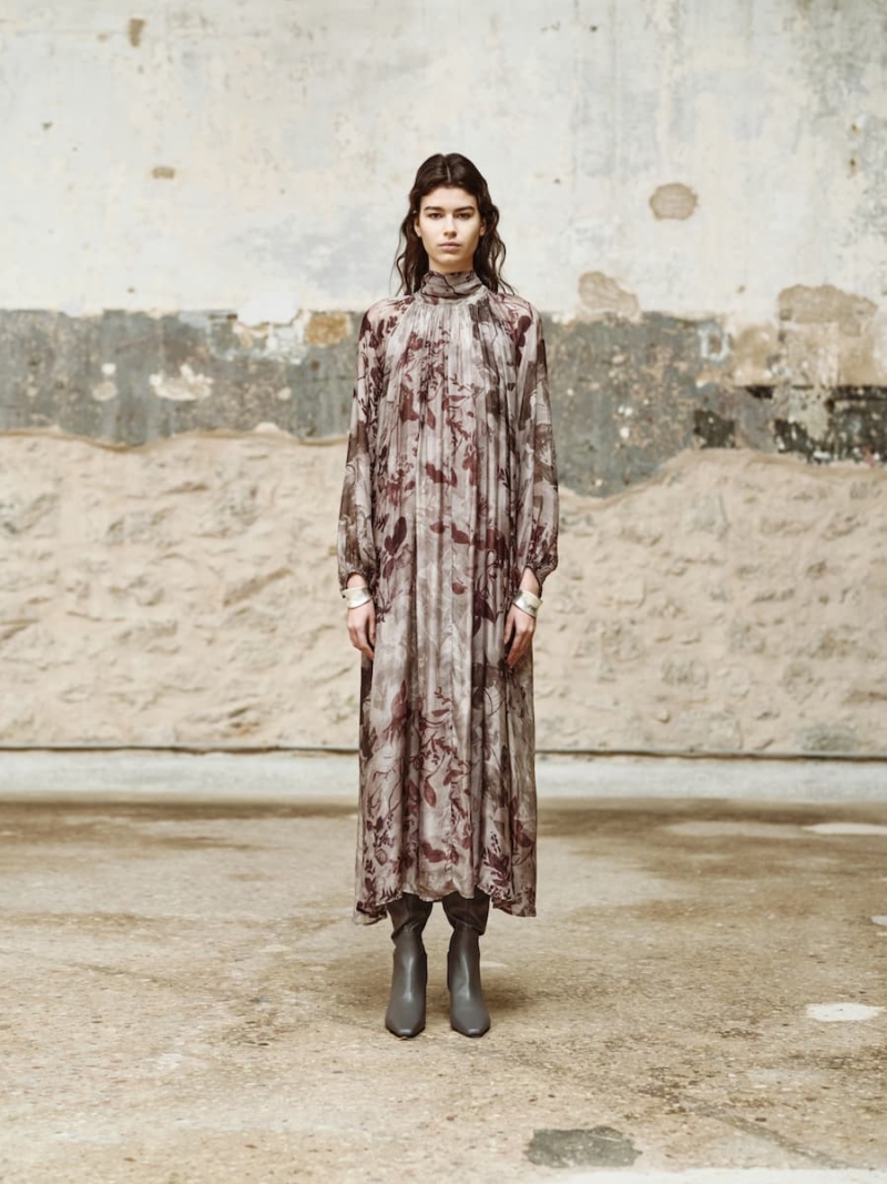 devotion twins – tissÉe printed dress