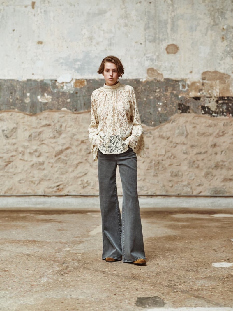 devotion twins noirelle lace blouse – ivory