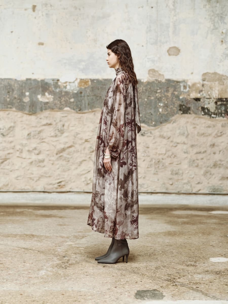 devotion twins – tissÉe printed dress