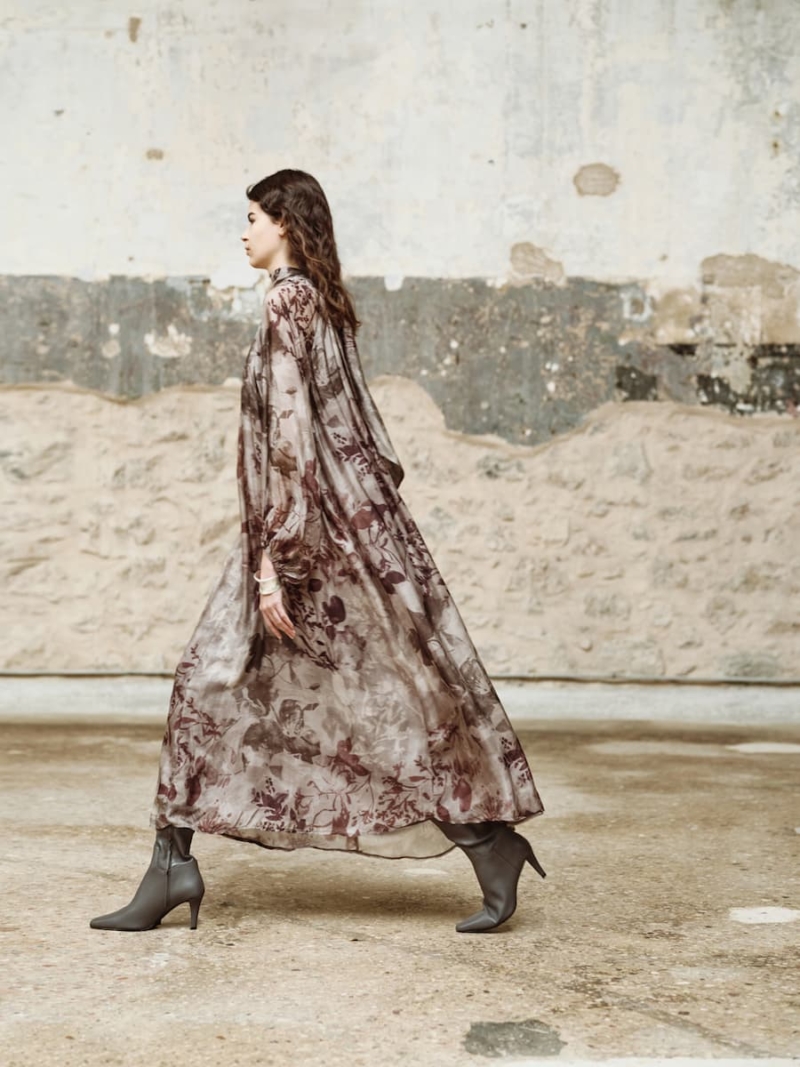 devotion twins – tissÉe printed dress