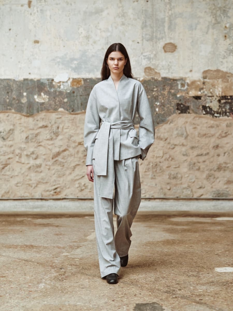 devotion twins elise blazer with belt 