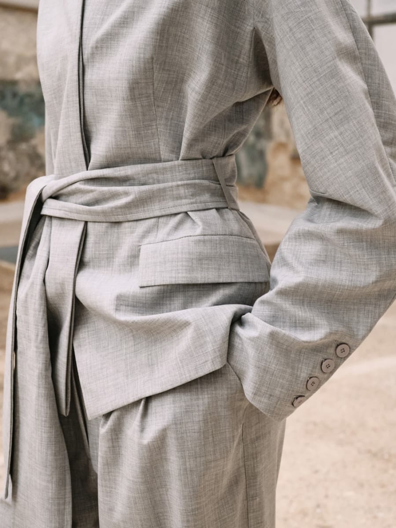 devotion twins elise blazer with belt
