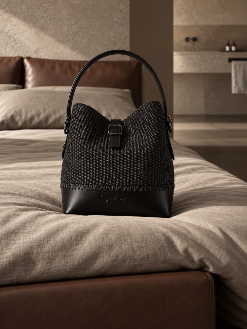 orra bag charm black
